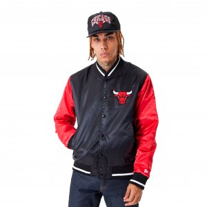 NBA SATIN BOMBER CH NEGRO